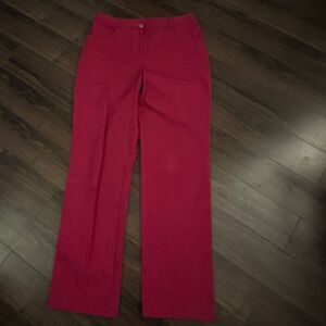 St. John Hot pink jeweled pants 10